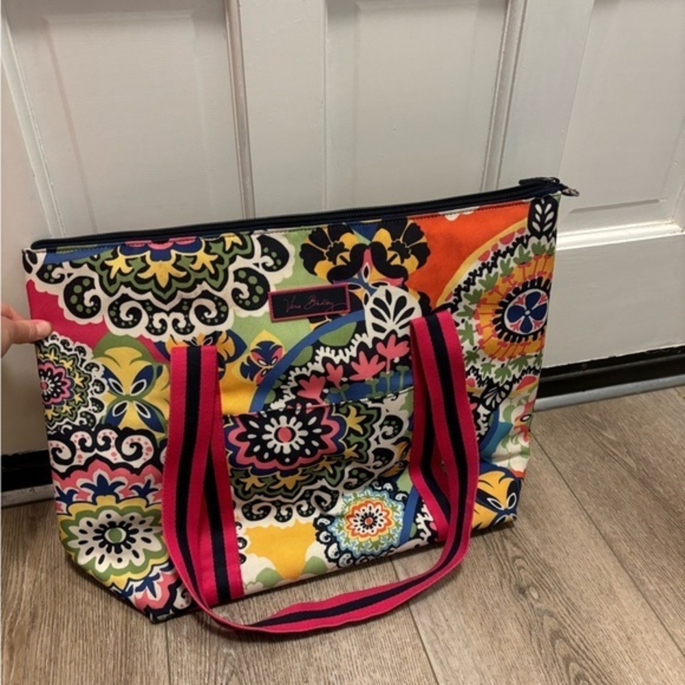 Vera Bradley Multicolor Rio Gear Insulated Cooler Beach Bag